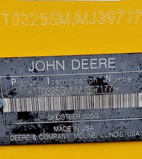 2021 John Deere 325g tracked skidsteer