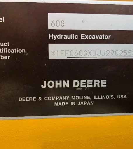 2019 John Deere 60G Mini Excavator