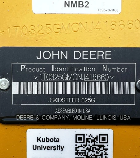 2022 John Deere 325G tracked skid steer