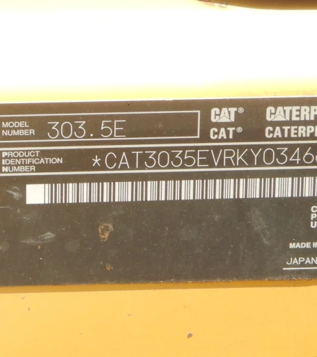 2014 Caterpillar 303.5E mini excavator