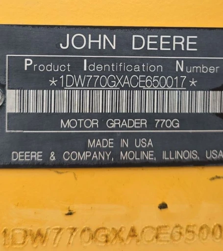 2013 John Deere 770G motor grader