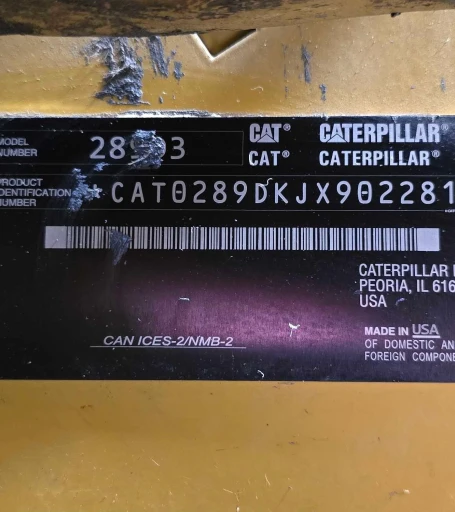 2020 Caterpillar 289D3 skid steer