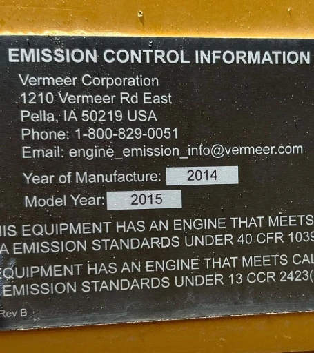 2015 Vermeer RTX750 trencher
