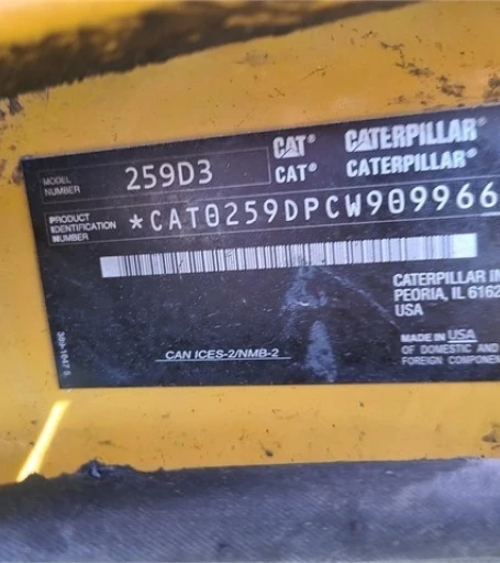 2019 Caterpillar 259D3 Skid Steer