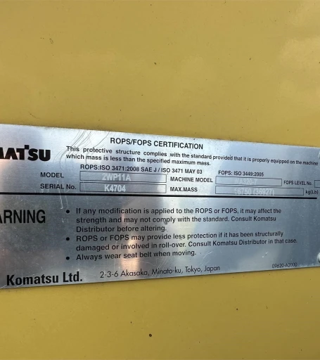 2016 KOMATSU WA320-7