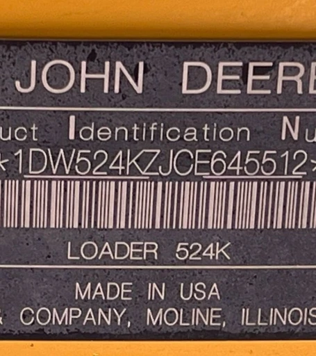 2012 John Deere 524K wheel loader