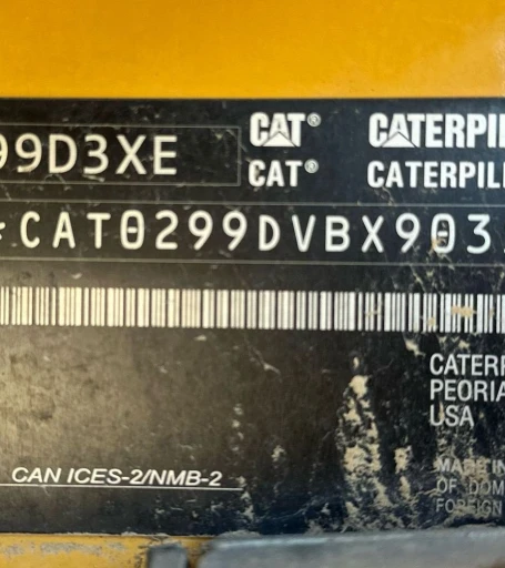 2022 Caterpillar 299D3XE tracked skid steer loader