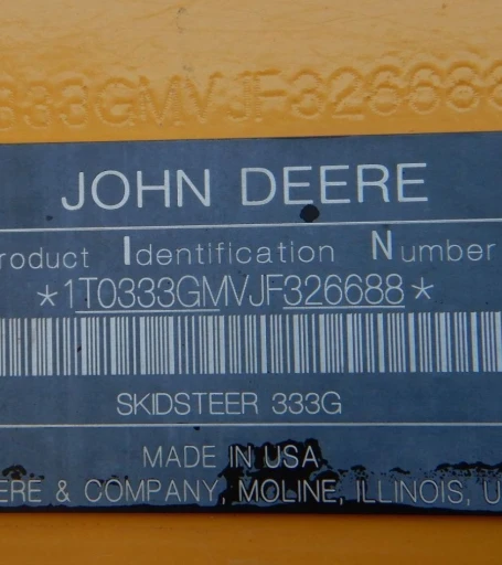 2018 John Deere 333G tracked skid steer loader