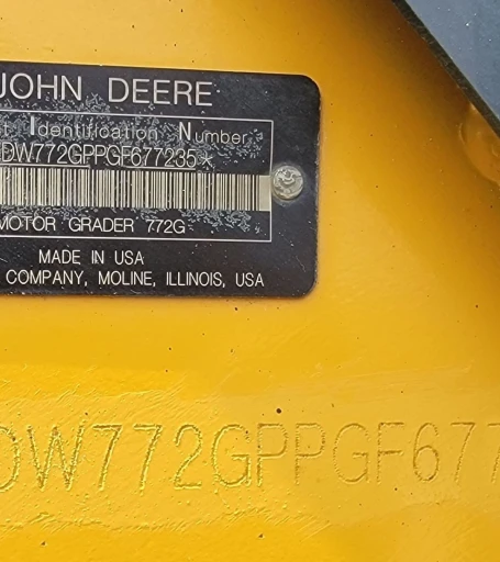 2016 John Deere 772GP motor grader