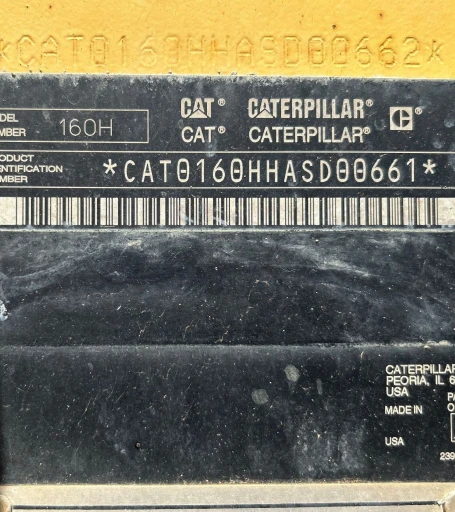 2006 Caterpillar 160H VHP Plus motor grader