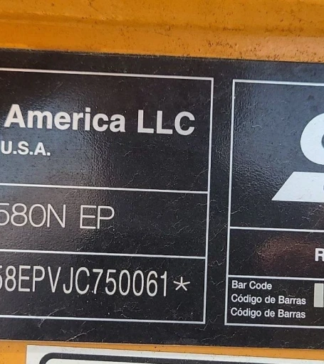 2018 Case 580N EP backhoe