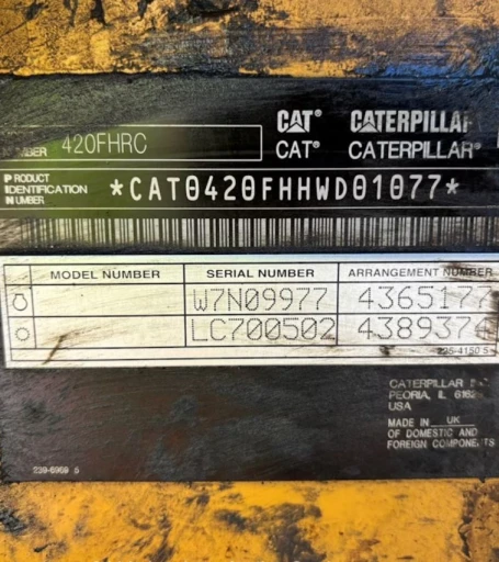 2016 Caterpillar 420F2 IT 4WD Backhoe