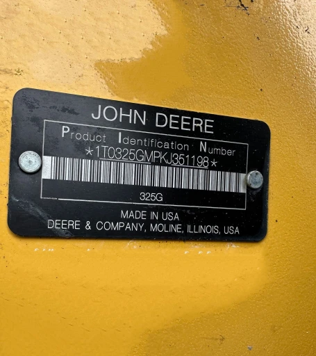 2019 John Deere 325G tracked skid steer loader