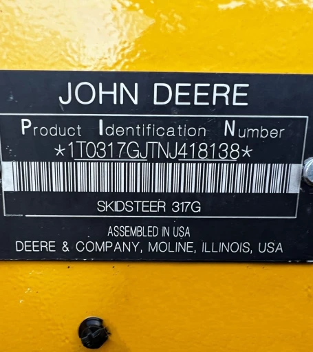 2022 John Deere 317G tracked skid steer loader