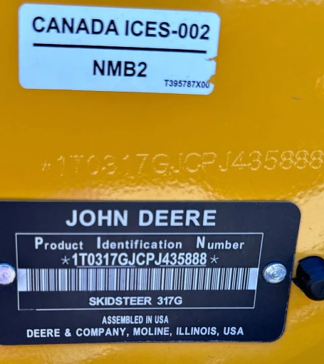 2023 John Deere 317G tracked skid steer loader