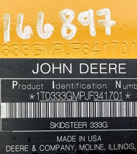 2019 John Deere 333G  tracked skid steer loader