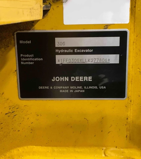 2022 John Deere 30G Compact Mini Excavator