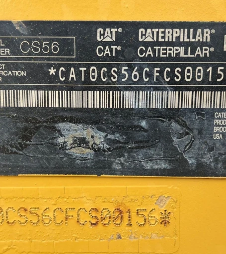 2008 Caterpillar CS56 single drum vibratory roller