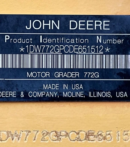 2013 John Deere 772GP motor grader