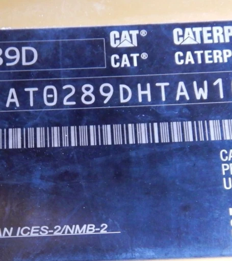 2018 Caterpillar 289D tracked skid steer loader