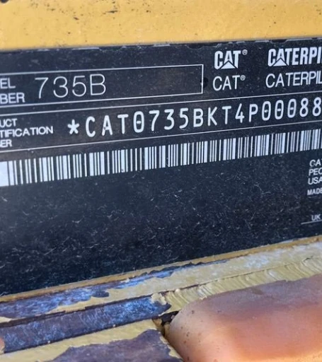 2013 Caterpillar 735B haul truck