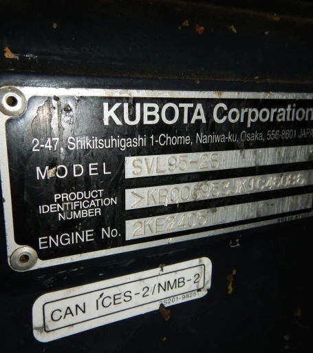 2019 Kubota SVL95-2S tracked skid steer loader