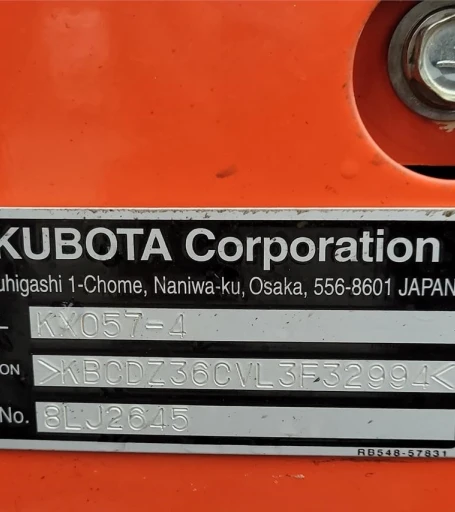 2020 KUBOTA KX057-4 MINI EXCAVATOR