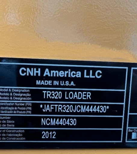 2012 Case TR320 Compact Track Loader