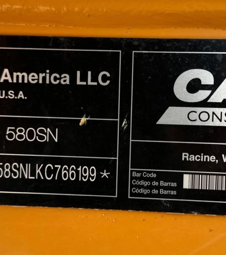 2019 Case 580 Super N backhoe