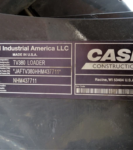 2017 Case TV380 tracked skid steer loader