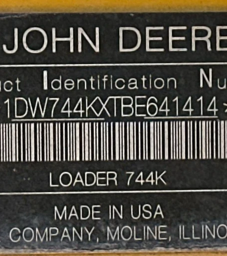 2012 John Deere 744K wheel loader