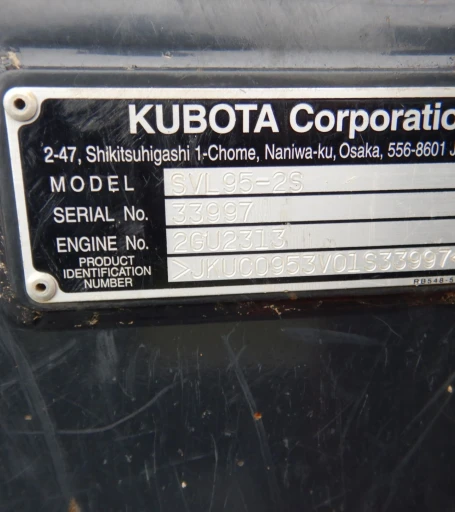2017 Kubota SVL 95-2S skid steer loader