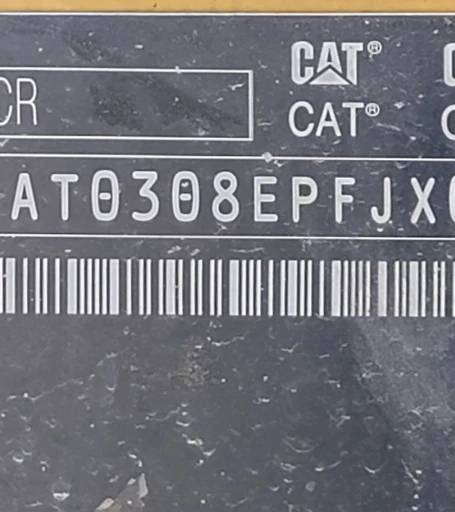 2016 Caterpillar 308E2 CR mini excavator