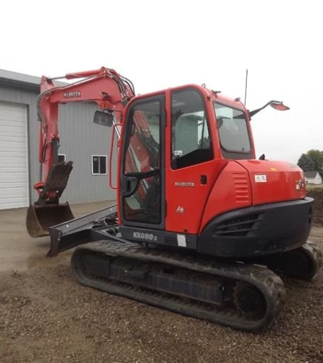 2011 Kubota KX080-3 Mini Excavator