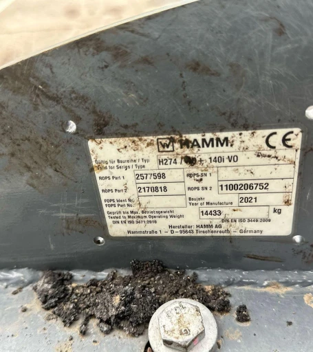 2021 Hamm HD 140i double drum vibratory roller