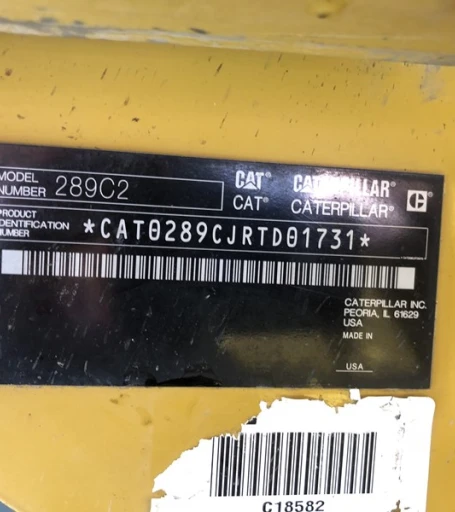 CAT 289C2 SKID STEER LOADER CATERPILLAR
