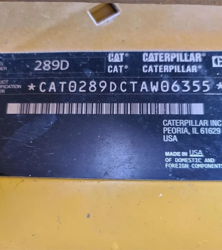 2017 Caterpillar 289D Skid Steer