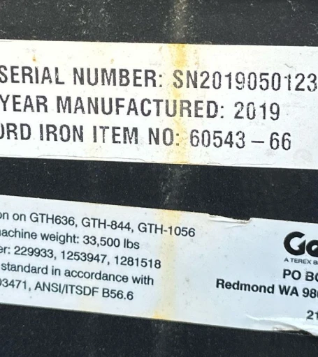 2020 Genie GTH-636 telehandler