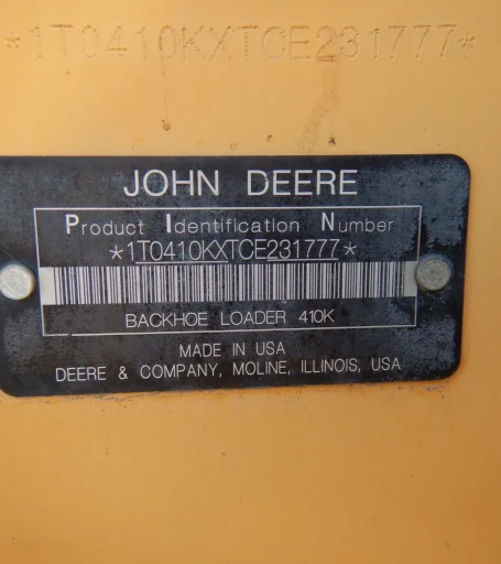 2012 John Deere 410K backhoe