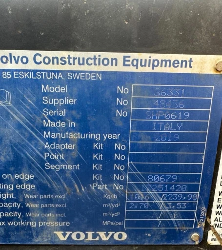2018 Volvo L90H Wheel Loader