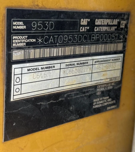 2016 Caterpillar 953D track loader