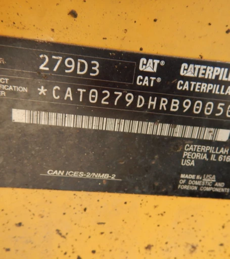 2019 Caterpillar 279D3 tracked skid steer loader