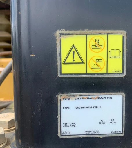 2008 Caterpillar CS56 single drum vibratory roller