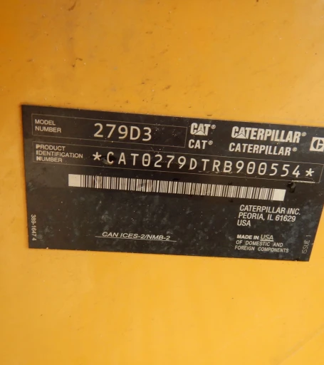 2019 Caterpillar 279D3  tracked skid steer loader