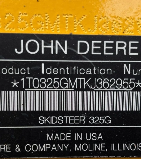2019 John Deere 325G tracked skid steer loader