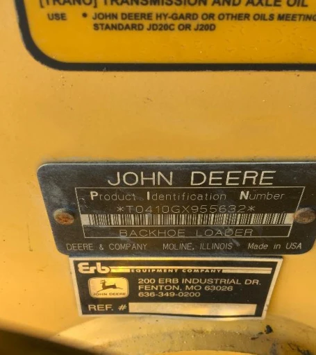 2006 John Deere 410G 4x4 Loader Backhoe WExtendahoe