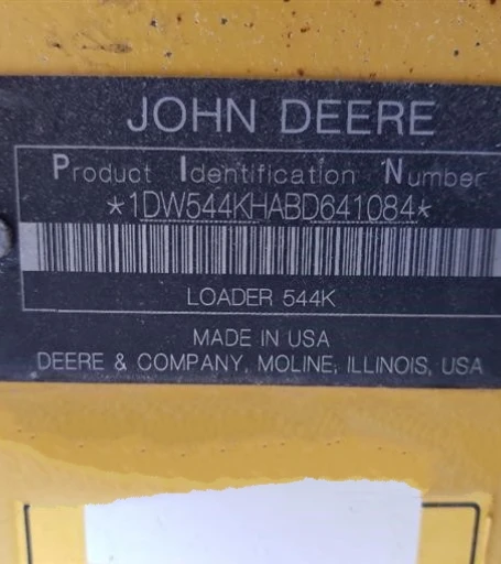 2013 John Deere 544K High Lift Wheel Loader