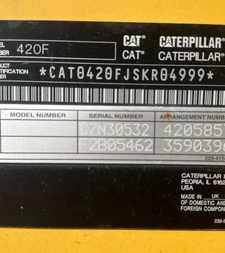 2015 Caterpillar 420F backhoe