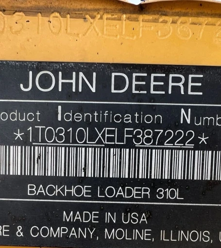 2020 John Deere 310L backhoe