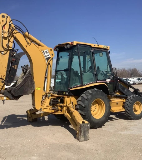 2005 Caterpillar 420D 4x4 Loader Backhoe W4-IN-1 Bucket & Extend